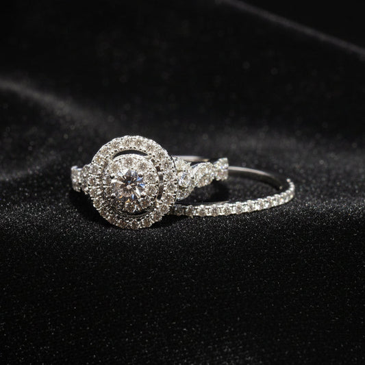 Moissanite 1.40 ctw Round Cut 2in1 Ring