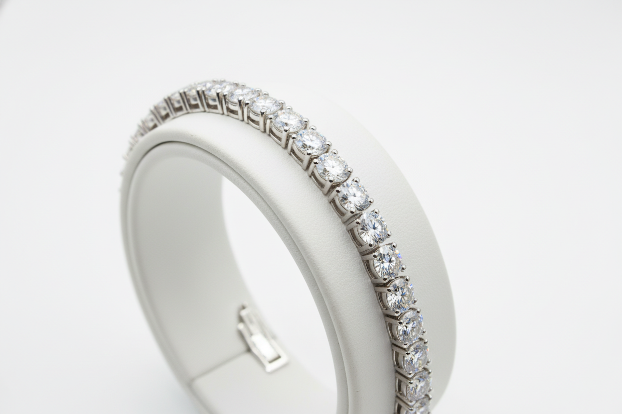 4MM silver tennis bracelet 